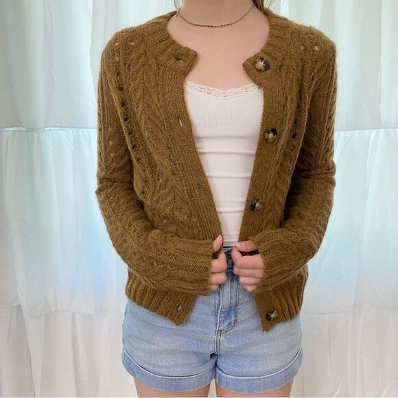 J. Crew Sweaters - J. Crew Point Sur Wool Mohair Acrylic Blend Cardigan Sweater